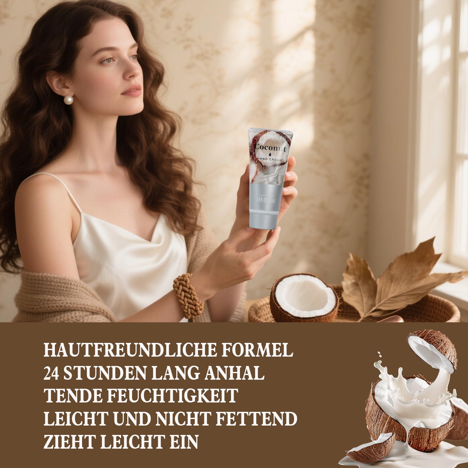 SPA LUXETIQUE Bade-Geschenkset für Damen – 8-teiliges Bade-Geschenkset mit Kokosnuss-Duft, Geburtstagsgeschenk, Wellness-Set für Frauen mit Duschgel, Schaumbad, Körperlotion, Geschenkset zum Muttertag, Geschenke für Sie, Frauen, Mutter – Bild 3