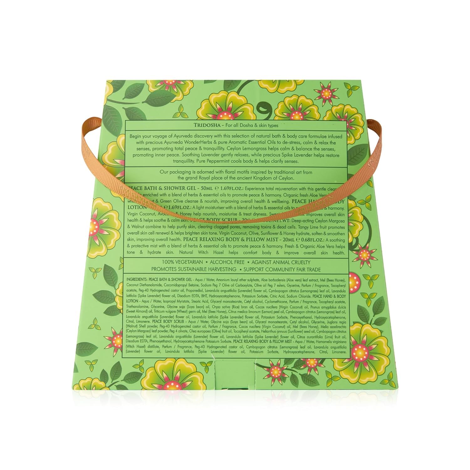 SPA CEYLON Peace Discovery Set – Ayurveda-Set mit Körperpflege & Aromatherapie, Geschenkset mit Nebel, Balsam, Duschgel & Körpercreme, wohltuend & vegan, ideal zum Kennenlernen – Bild 3