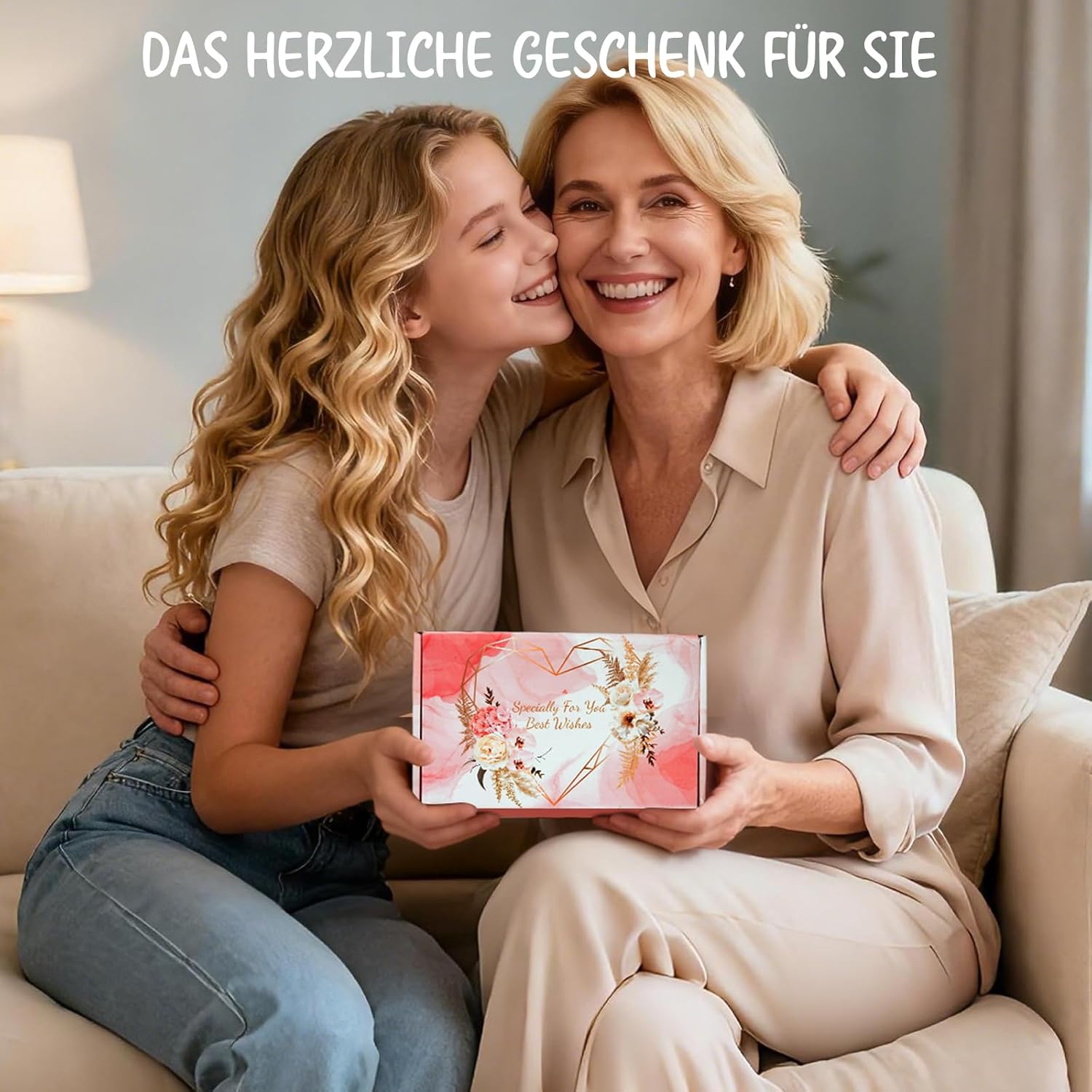 MOWETOO Geschenk für Frauen, Geburtstagsgeschenk für Damen mit Spa-Set mit Rosenduft – Geschenkset für Mutter, Schwester, Ehefrau, Freundin und Kollegen – Bild 6
