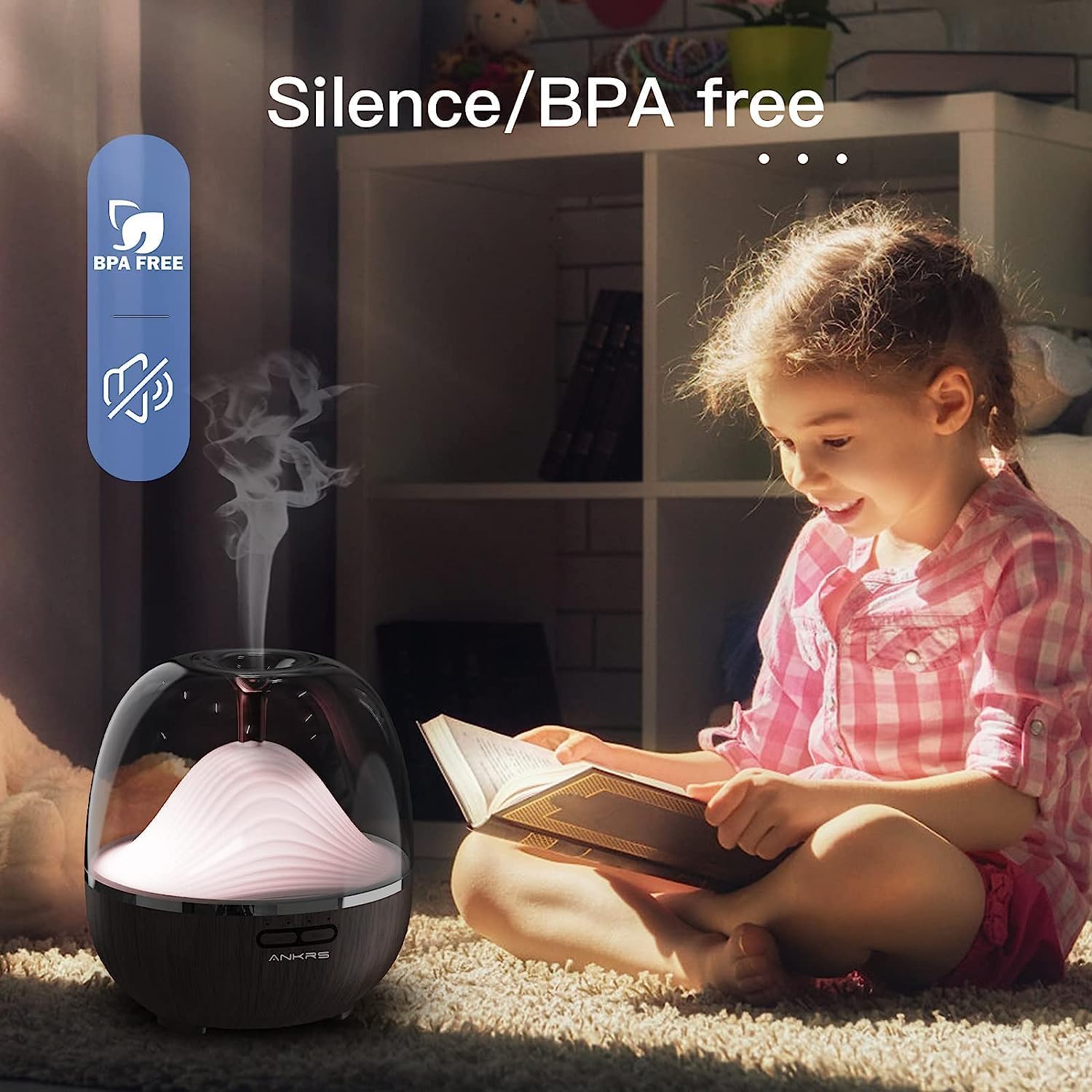Alexa Smart Aroma Diffuser 600 ml, Ankrs Diffusor für ätherische Öle, Aroma-Luftbefeuchter, WiFi-Diffusor, kompatibel mit Alexa/Google Home, Smart Home, extrem leise, BPA-frei für Schlafzimmer, Büro, Spa – Bild 8