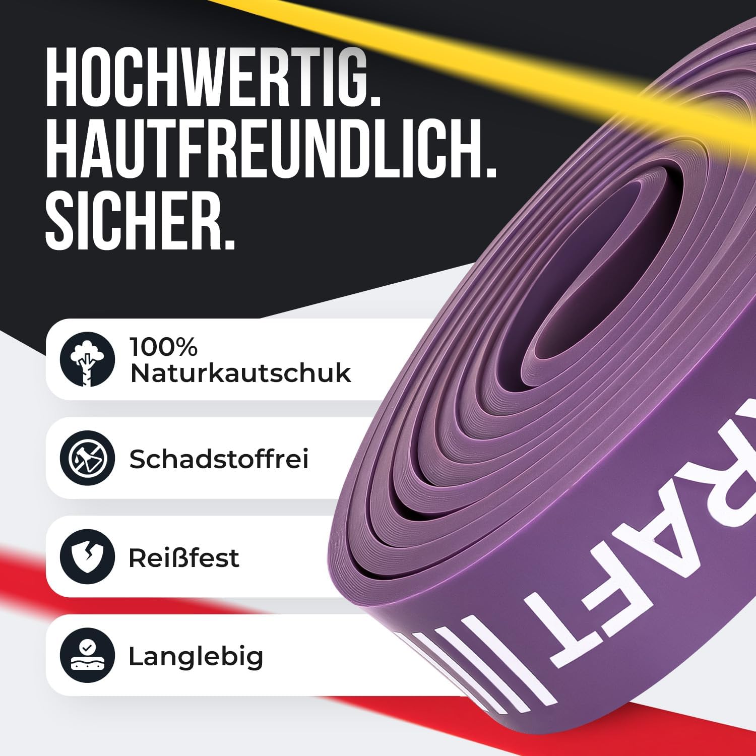 Widerstandsbänder Set Fitnessbänder - Premium Widerstandsbänder Krafttraining, Klimmzugbänder Widerstandsbänder Fitnessband Terra Bands Trainingsbänder Widerstandsband – Bild 2