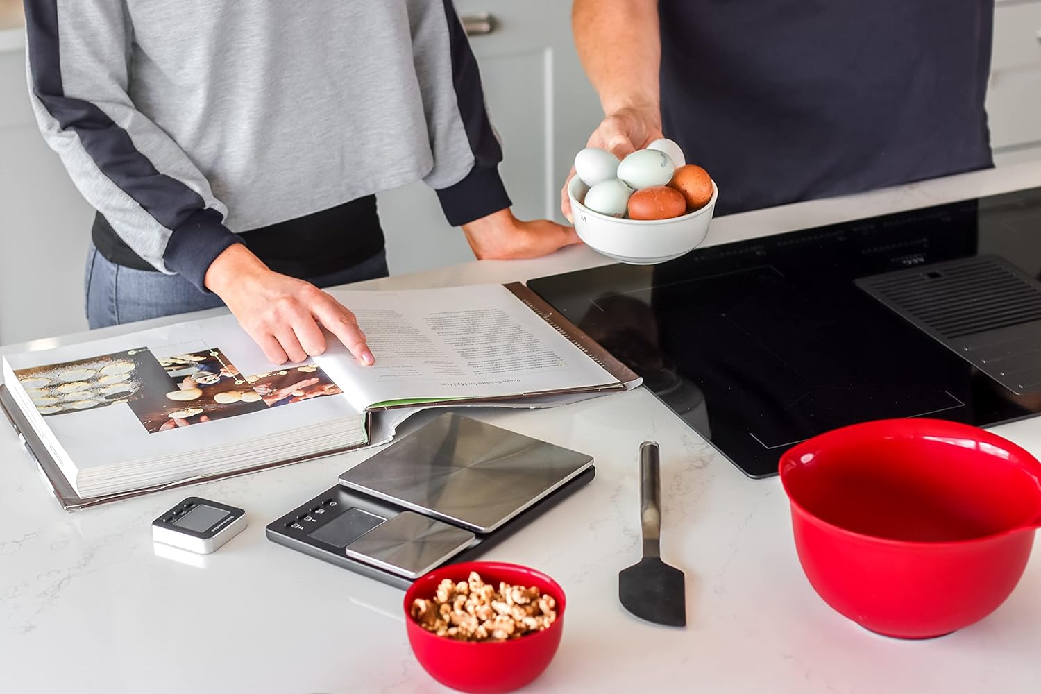 Digitale Lebensmittelwaage von KitchenAid mit zwei Plattformen, wiegt zwischen 5000 g und 500 g, schwarz, Einheitsgröße – Bild 13