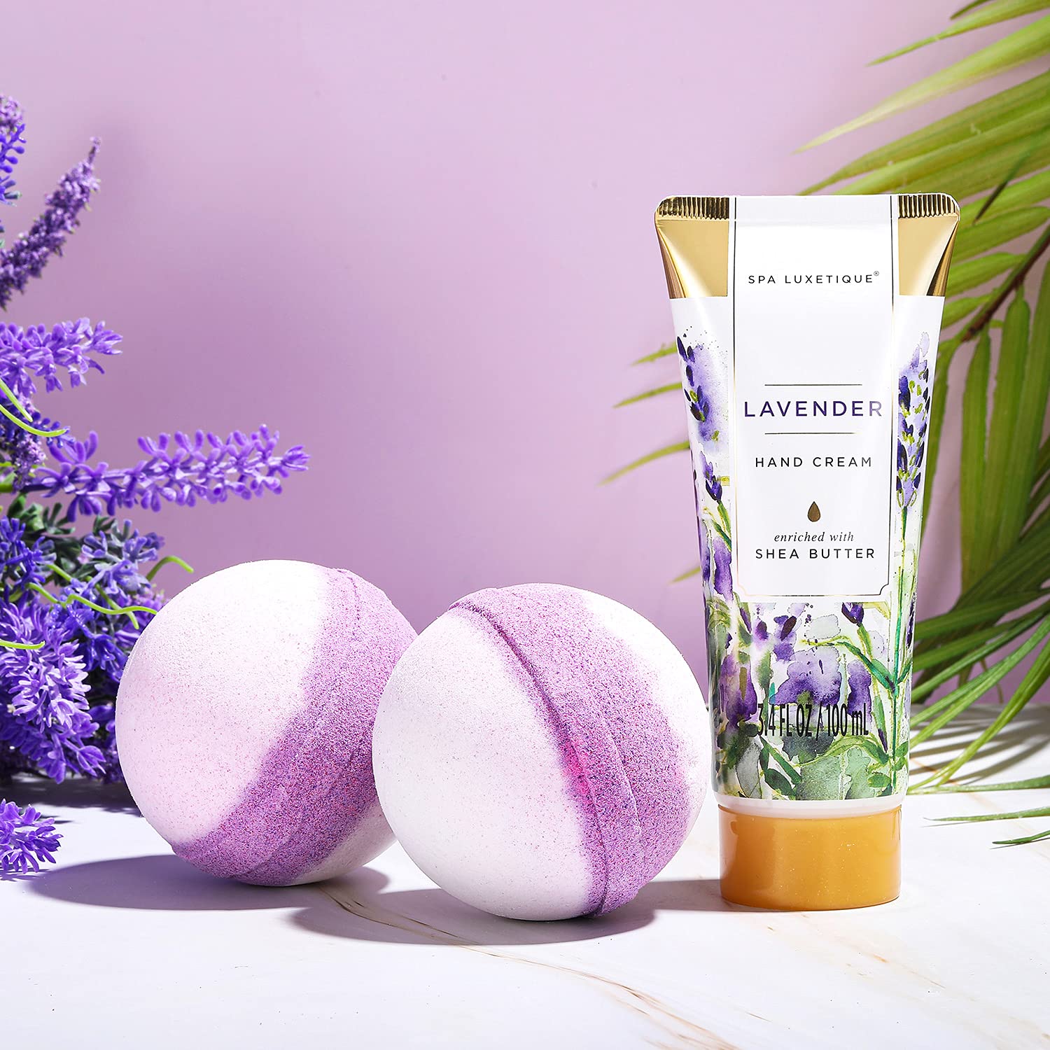 Geschenk für Freundin, Spa-Luxus, 12-teiliges Lavendelduft-Geschenkset mit Duschgel, Handcreme, Badesalz in der Stoffbox, Geschenke zum Valentinstag, Weihnachtsgeschenke, Muttertagsgeschenk – Bild 5