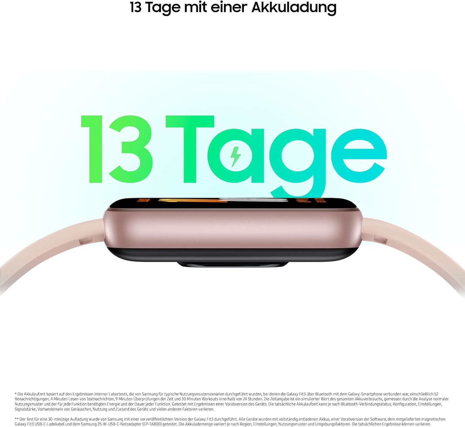 Samsung Galaxy Fit3 Smartwatch, Fitness-Tracker und Aktivitäts-Tracker, Roségold + 36 Monate Garantie (exklusiv bei Amazon) – Bild 3
