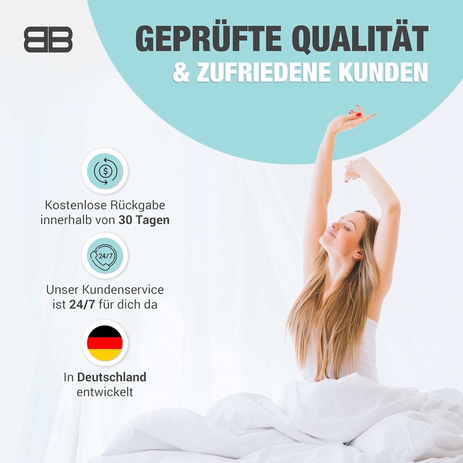 BACK BODYGUARD Kniekissen Seitenschläfer, Beinkissen, Seitenschläferkissen mit Bezug, Lagerungskissen, Beinkissen für Erwachsene, Kniekissen, Seitenschläfer, Knierolle (Kissen + grauer Bezug) – Bild 7