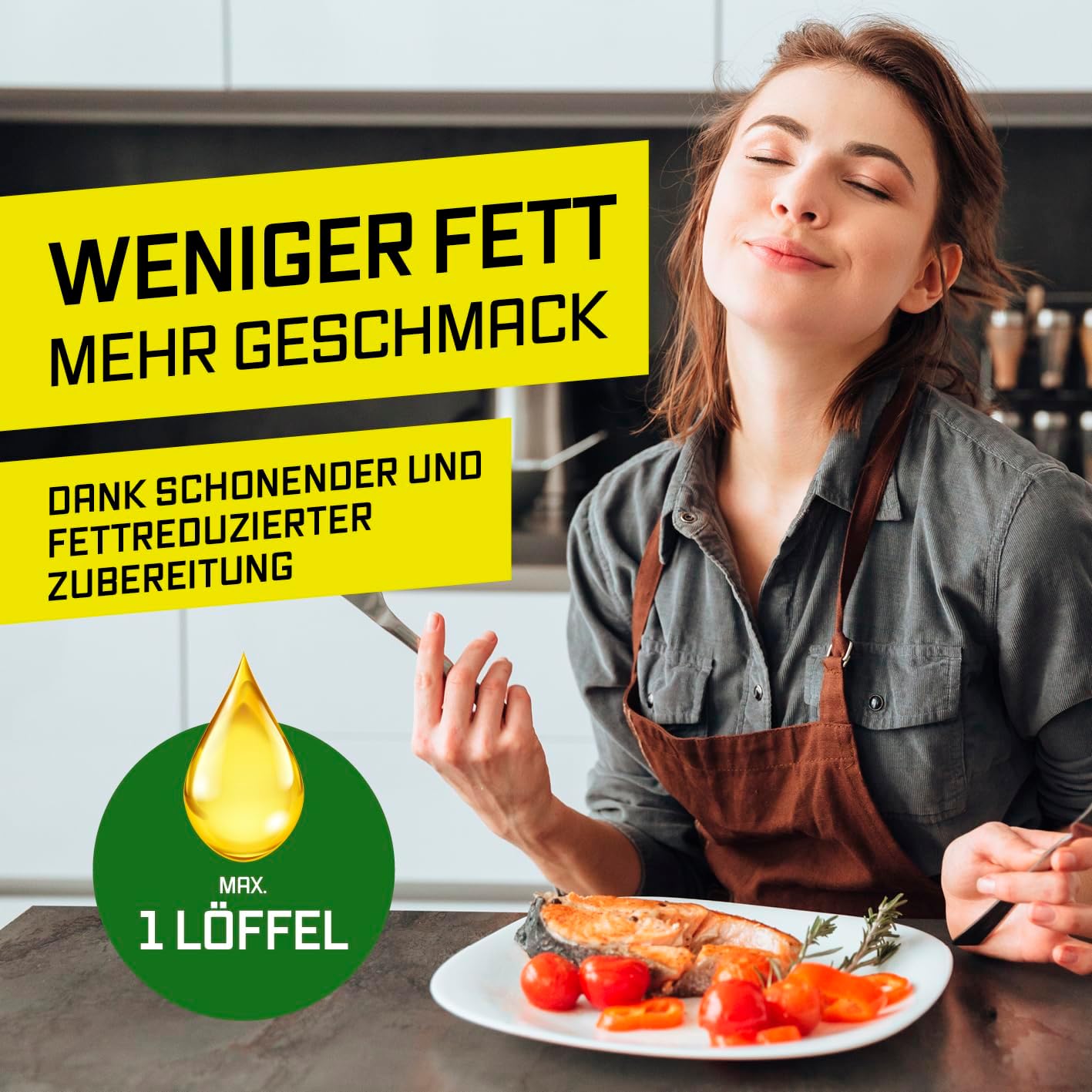 GOURMETmaxx FryUp Vertikale Doppelkammer-Heißluftfritteuse mit Sichtfenster – 10 l | Airfryer mit 9,8 Zoll mehrfarbigem LED-Touch-Display und 11 Programmen | Heißluftfritteuse 2 Kammern mit Oberhitze – Bild 9