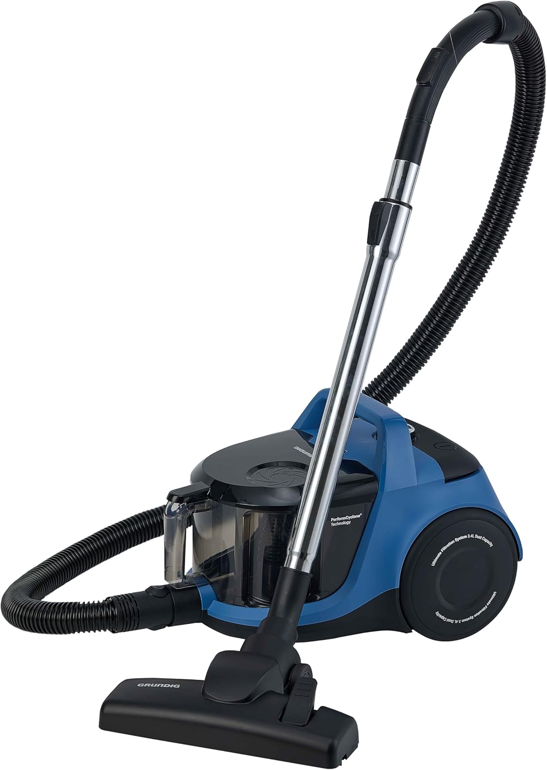 Grundig VCC 6570 Beutelloser Staubsauger, 3,4 l Staubbehälter, 890 W, HEPA H13 Filter & 7,7 m Aktionsradius, hygienisch & komfortabel, Blau/Schwarz – Bild 10