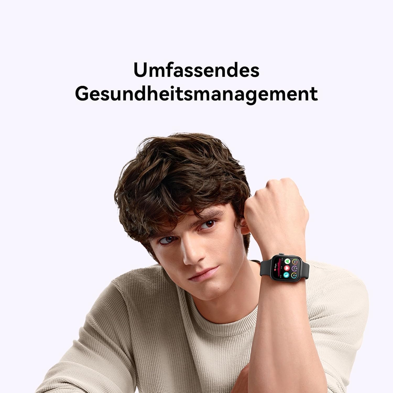 HUAWEI Watch FIT 3, 1,82 Zoll AMOLED-Display, ultraschlankes Design, Bluetooth-Anrufe, bis zu 10 Tage Akkulaufzeit, kompatibel mit iOS und Android, umfassendes Gesundheits- und Fitnessmanagement, GPS, Schwarz – Bild 6