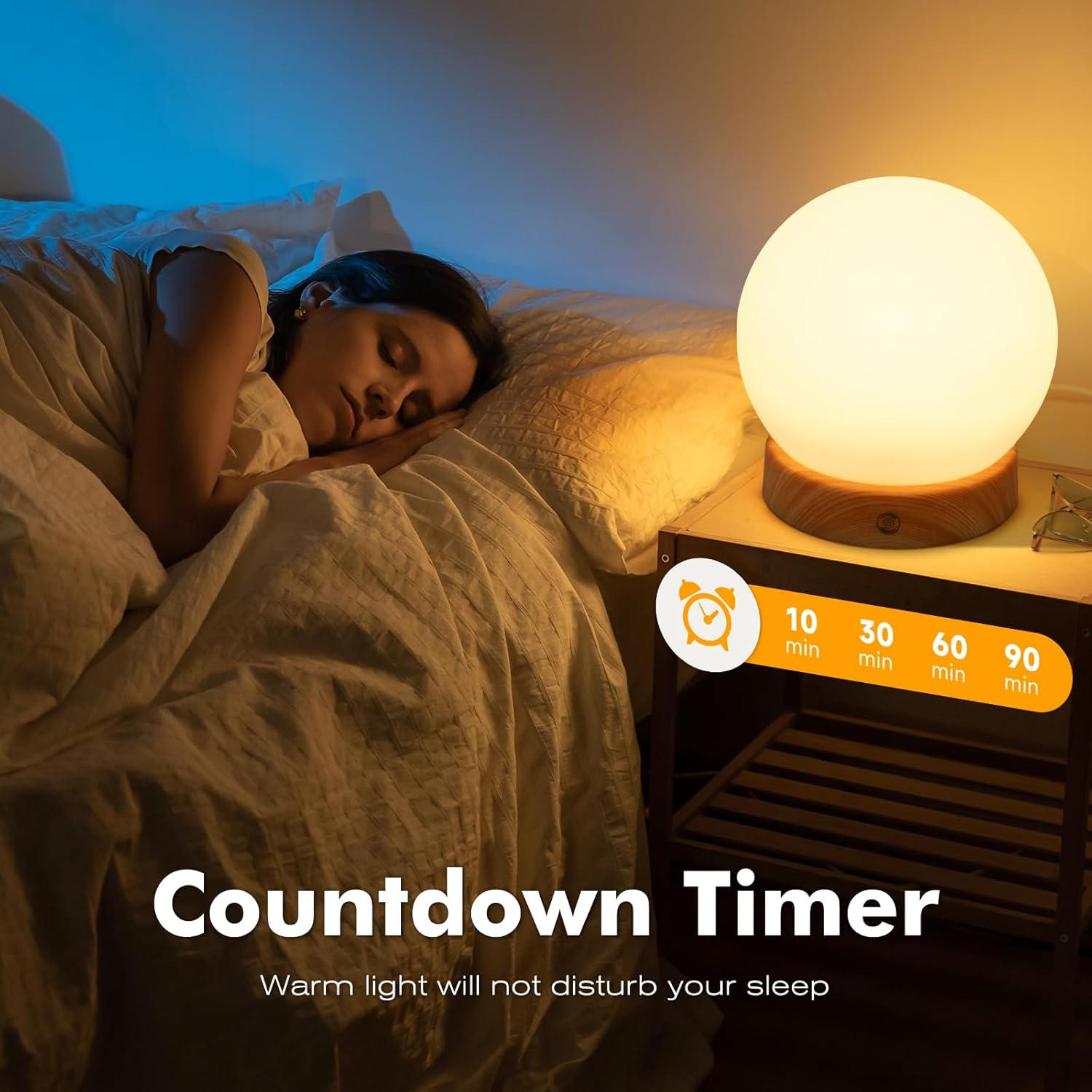 Tageslichtlampe, Simulation von Tageslicht, flimmer- und UV-freie LED-Technologie, Tageslichtlampe mit Fernbedienung, 3 Farbtemperaturen, Dimmer und Timer – Bild 6