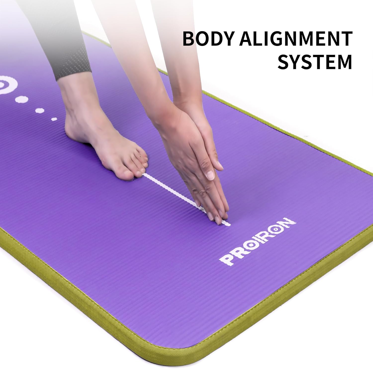 PROIRON Gymnastikmatte, Gymnastikmatte für Zuhause mit Tragegurt, Trainingsmatte rutschfest, Yogamatte dick 10/15 mm und Sportmatte, Fitnessmatte, Yogamatte, Pilatesmatte für Heimtraining – Bild 6