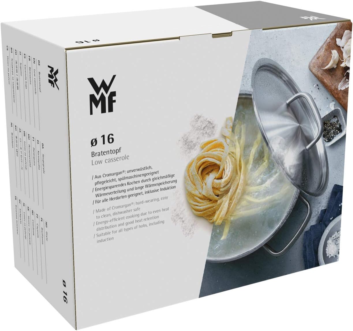 WMF Mini-Kochtopf klein 16 cm, Metalldeckel, Induktions-Grilltopf 1,5 l Volumen, Topf 16 cm, Cromargan-Edelstahl poliert, stapelbar, für kleine Portionen Single-Haushalte – Bild 8