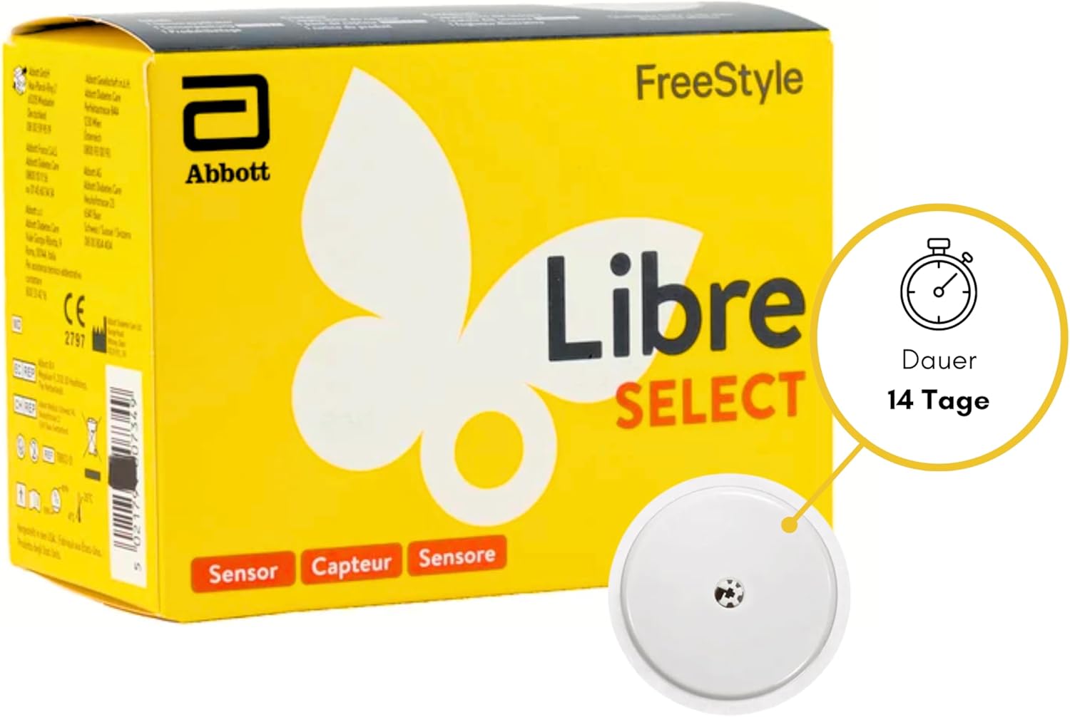 FreeStyle Libre Select Sensor, neues Glukosemesssystem für kontinuierliche Überwachung, 15 Tage – Bild 2