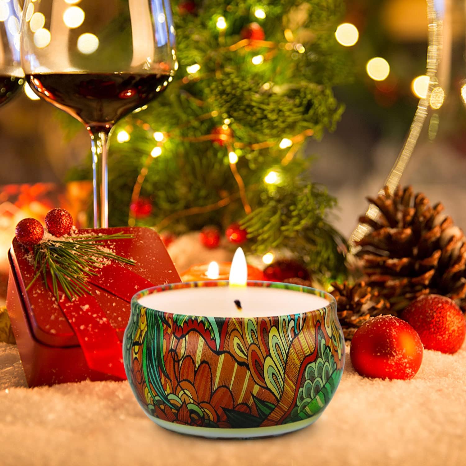 Duftkerzen Geschenkset für Frauen, 12 x 70g Duftkerzen Set, Sojawachskerzen in der Dose, kleines Geschenkset für Mama, Brenndauer bis zu 180 Stunden für Muttertag, Weihnachten, Geburtstag, Bad, Yoga, Entspannung – Bild 5