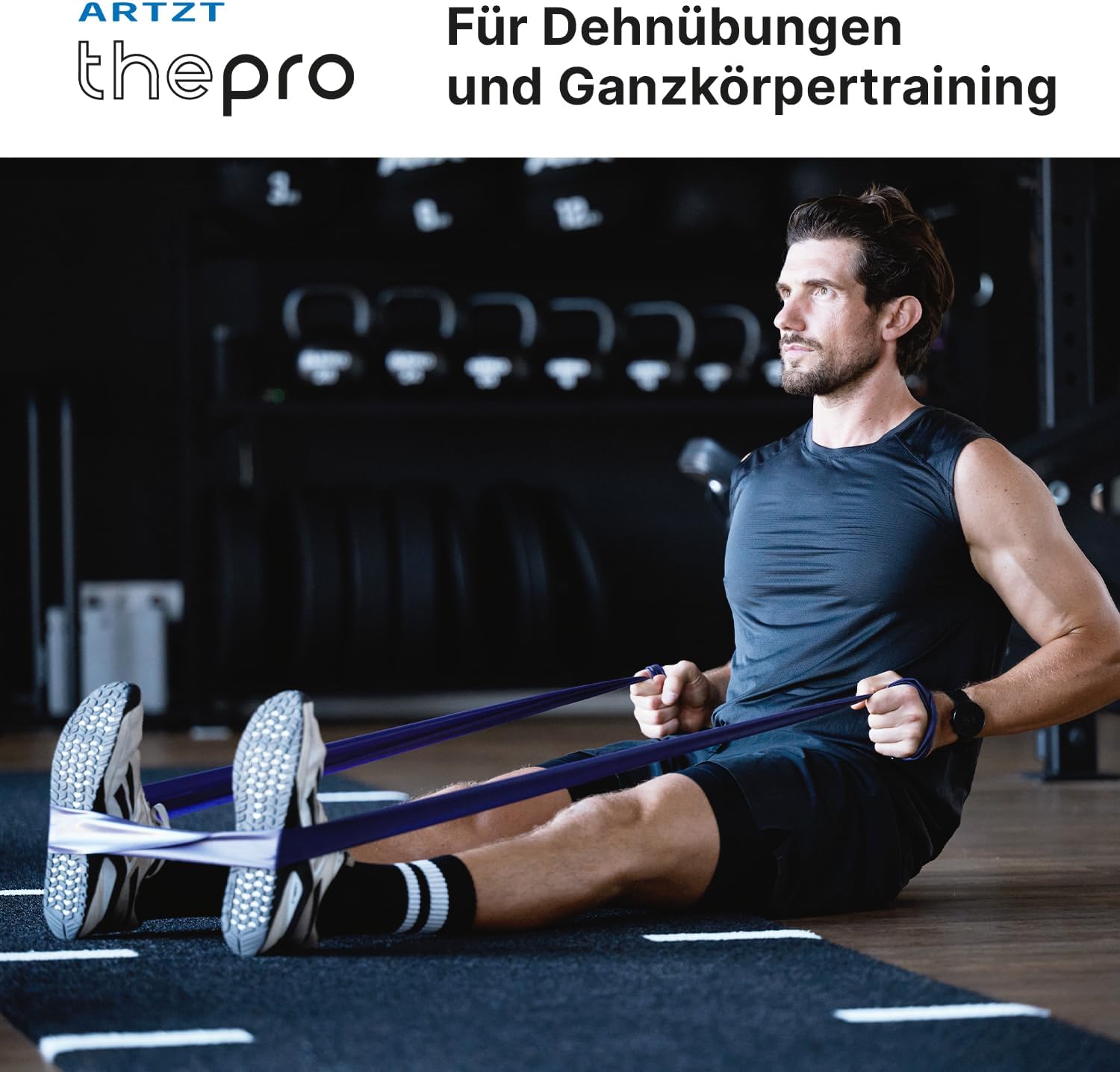 Fitnessband | Terrabänder Set 2 m | Gymnastikband | Fitnessband aus Naturkautschuk | Stretchband | Gummiband Fitness | Trainingsbänder Krafttraining, Therapie, – Bild 7