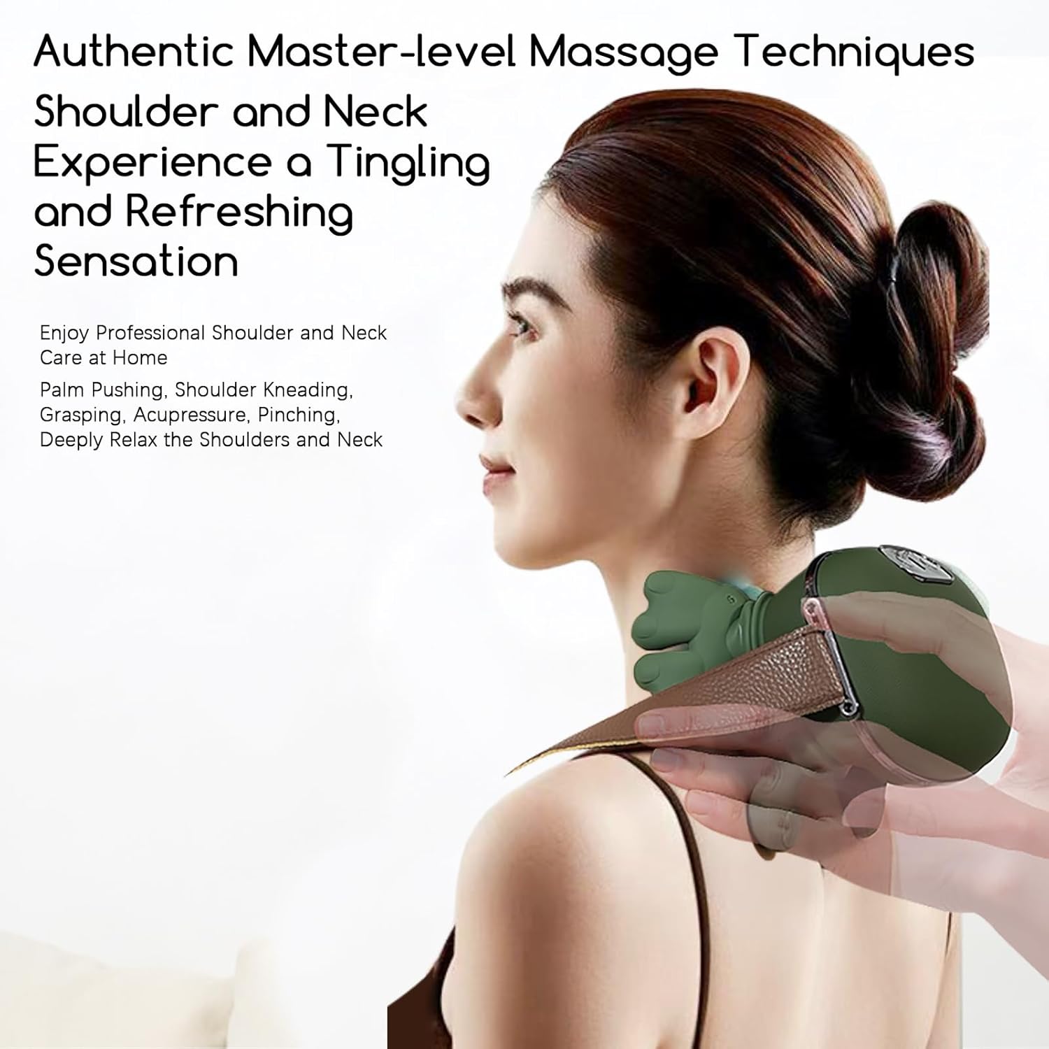 4D Bionic Hand-Nackenmassagegerät mit Wärme, elektrisches Massagegerät, tragbares Nacken- und Schulter-Shiatsu-Massagegerät, Massage zur Muskelentspannung, Geschenke für Frauen und Männer – Bild 7