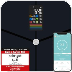 Fitleap Körperfettwaage mit Körpe...