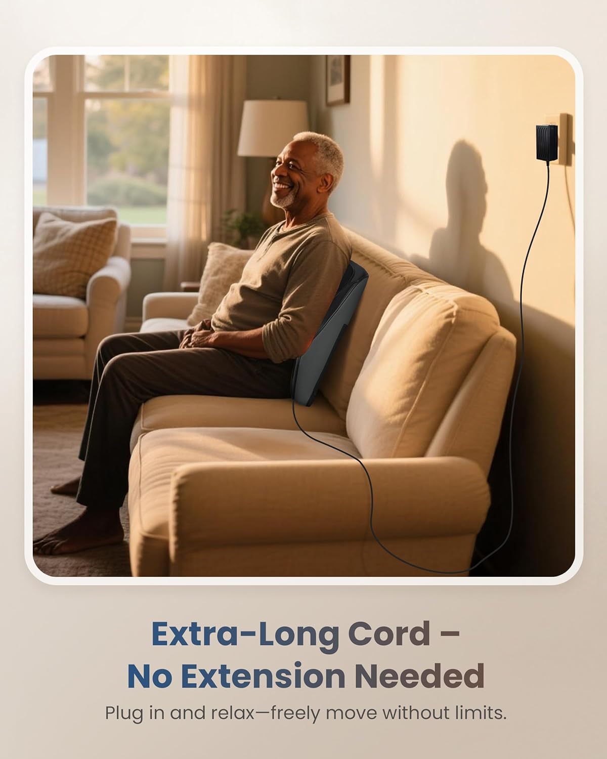 COMFIER Massagegerät, Nackenmassagegerät mit Wärme, Shiatsu-Massagegerät, 4D-Knet-Rückenmassagegerät, Linderung von Muskelschmerzen für Nacken, Rücken, Beine, Geschenke für Männer, Frauen – Bild 7