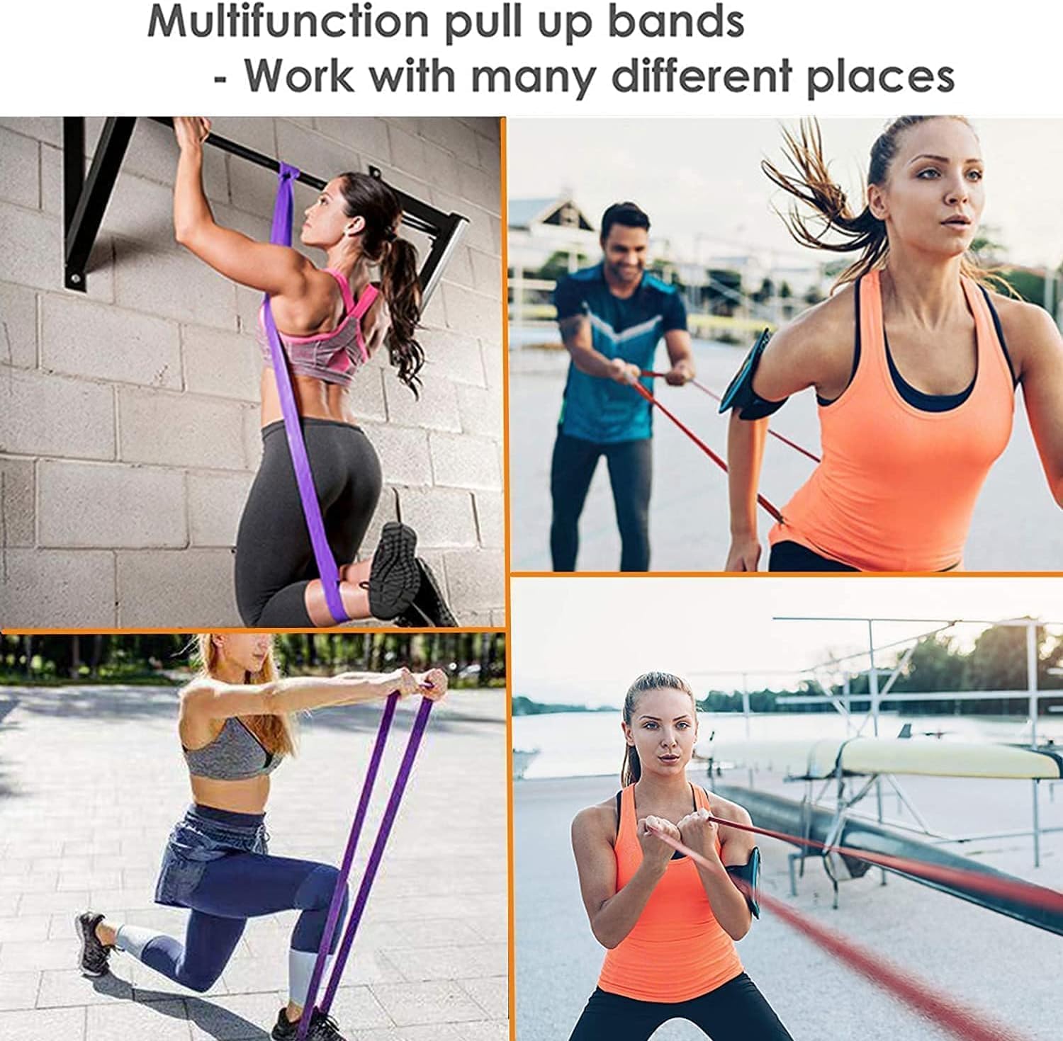 BESTOPE PRO Widerstandsband, Widerstandsbänder-Set für Krafttraining, Klimmzug-Training, Fitnessbänder für Klimmzug, Stretching, Yoga, Krafttraining, Pilates, Crossfit, Männer und Frauen – Bild 7