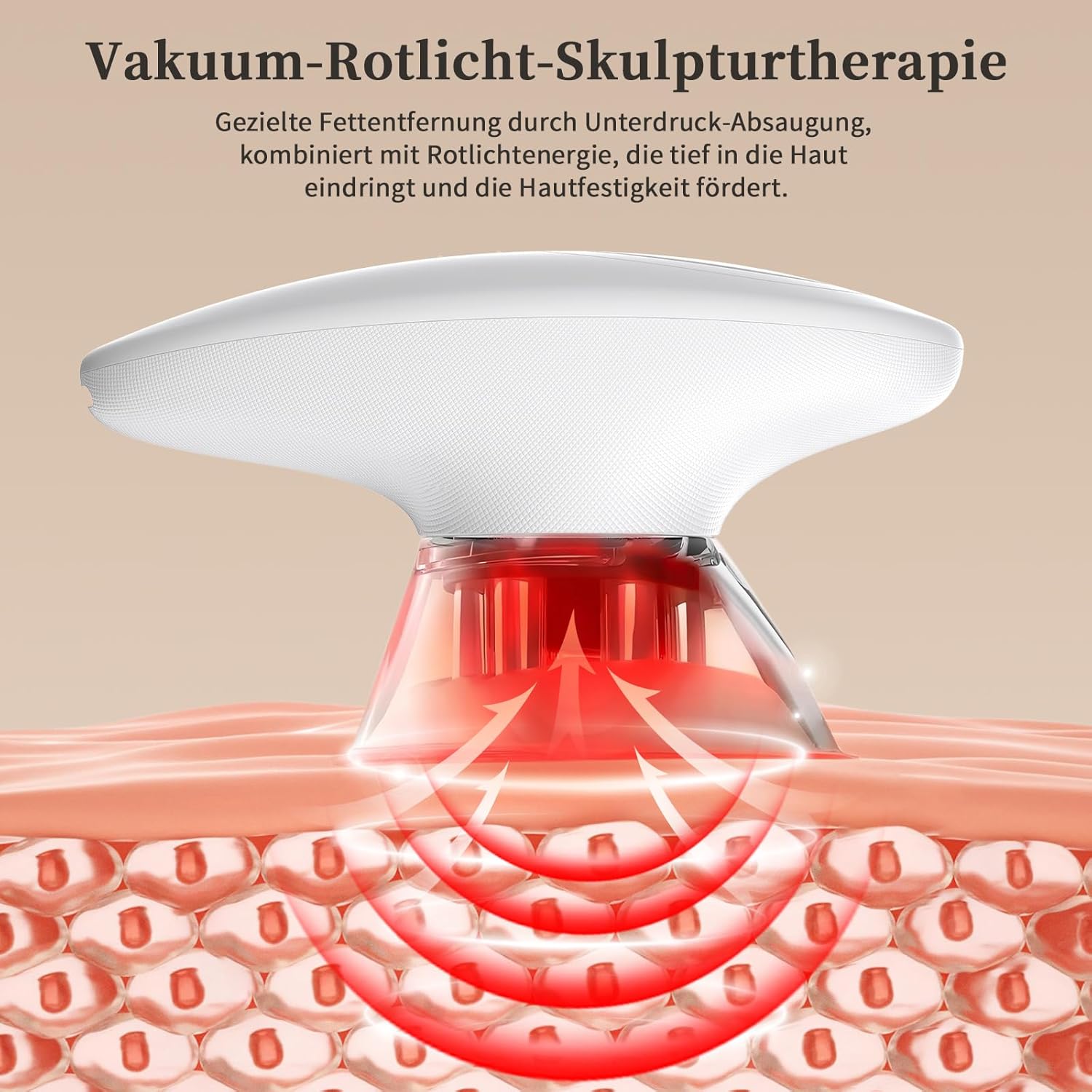 Ehomfory 3-in-1-Schröpfmassagegerät mit Lymphdrainagegerät, Cellulite-Massagegerät, Massagepistole und EMS- und Rotlichtfunktion zur Gesichtsstraffung und Körperkonturierung, tragbar – Bild 6