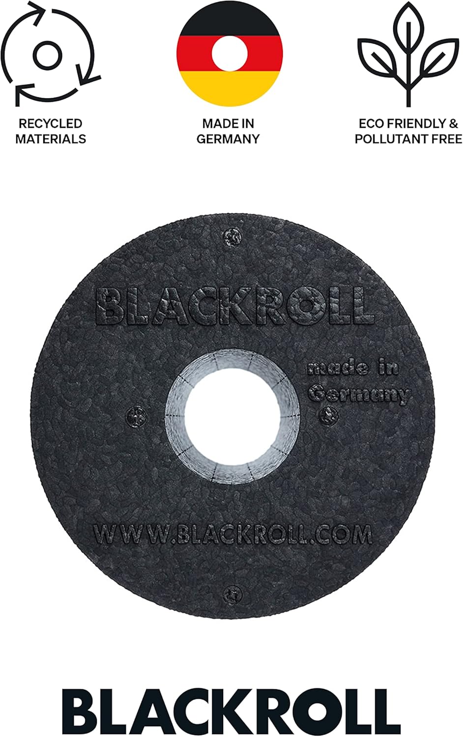 BLACKROLL® Standard Original Faszienrolle (30 x 15 cm), Fitnessrolle zur Selbstmassage von Rücken und Beinen, effektive Massagerolle für funktionelles Training, mittlerer Härtegrad, hergestellt in Deutschland – Bild 3