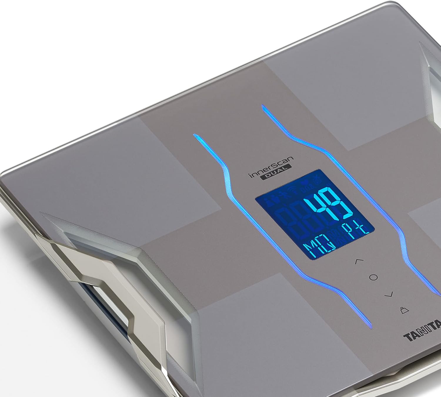 Tanita RD-953 Körperanalysewaage Platin | Personenwaage digital mit Bluetooth & App | Dual-Frequenz-Technologie, 11 Messwerte, Muskelqualitätsfaktor | Körperwaage mit Körperfettanalyse – Bild 2
