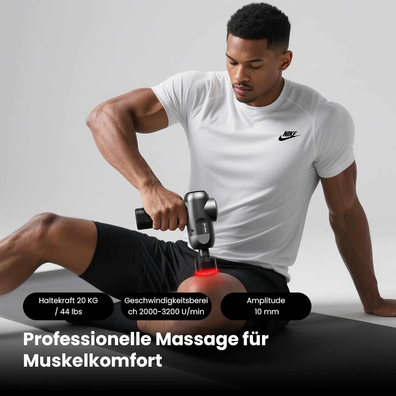 BOB AND BRAD C2 Ultra Massagepistole mit Wärmefunktion und Rotlichttherapie, tragbare Massage-Massagepistole, Muskelmassagepistole für Zuhause, Fitnessstudio, Erholung und Schmerzlinderung – Bild 4