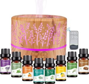500 ml Aroma-Diffusor mit 8 x 10 ml...