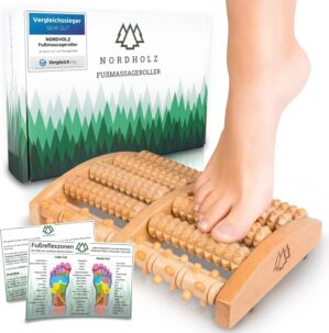 NORDHOLZ Fußmassageroller aus Holz...