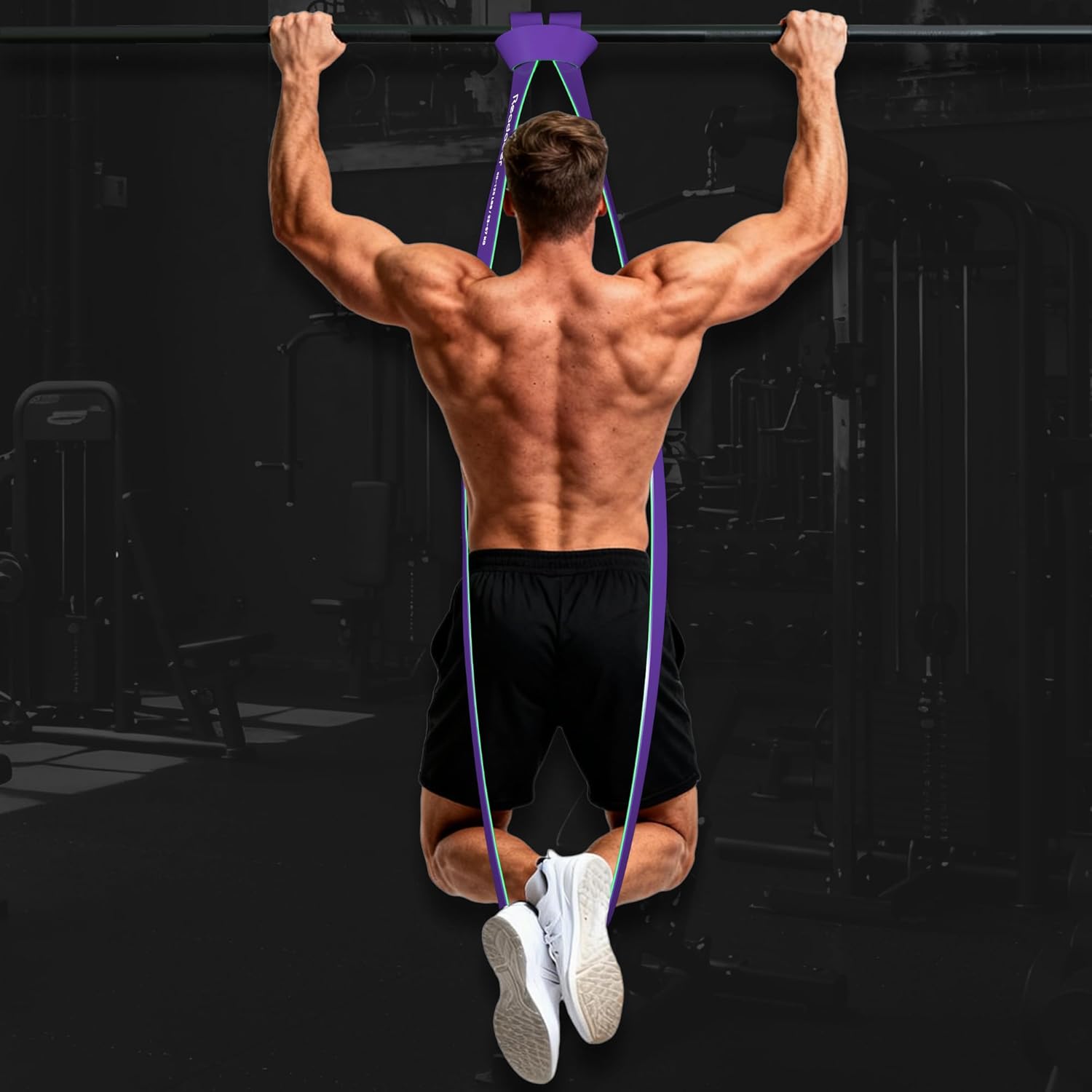 Fitnessbänder-Set mit Türanker & Aufbewahrungstasche, zweiseitig zweifarbig für Zuhause, Krafttraining, Physiotherapie, Geschenk für Männer und Frauen – Bild 7