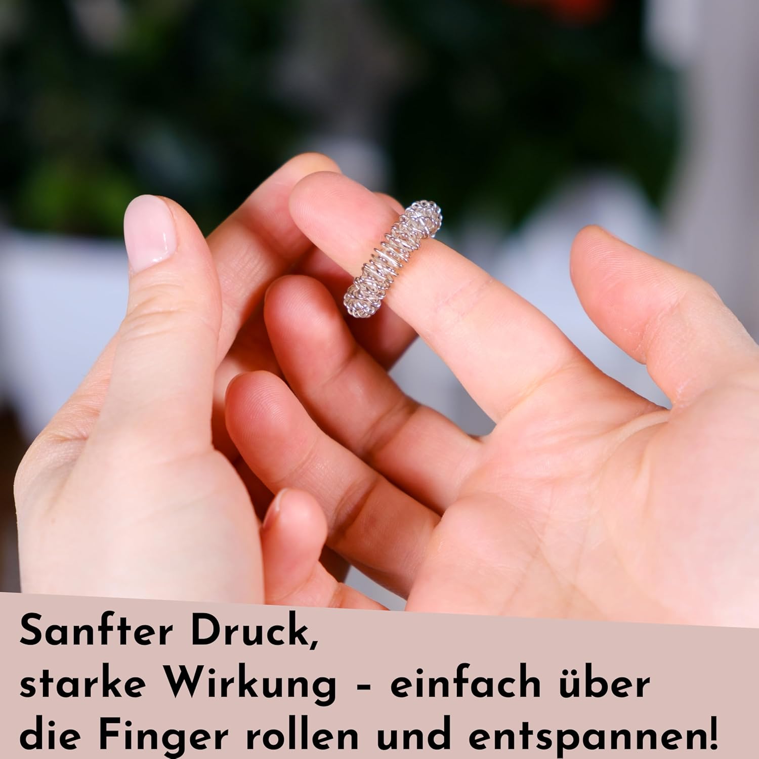 Nordstern Akupressurringe 10 Stück – Anti-Stress-Massageringe für Finger – Hilfsmittel zur Selbstmassage gegen Muskelverspannungen – Bild 3