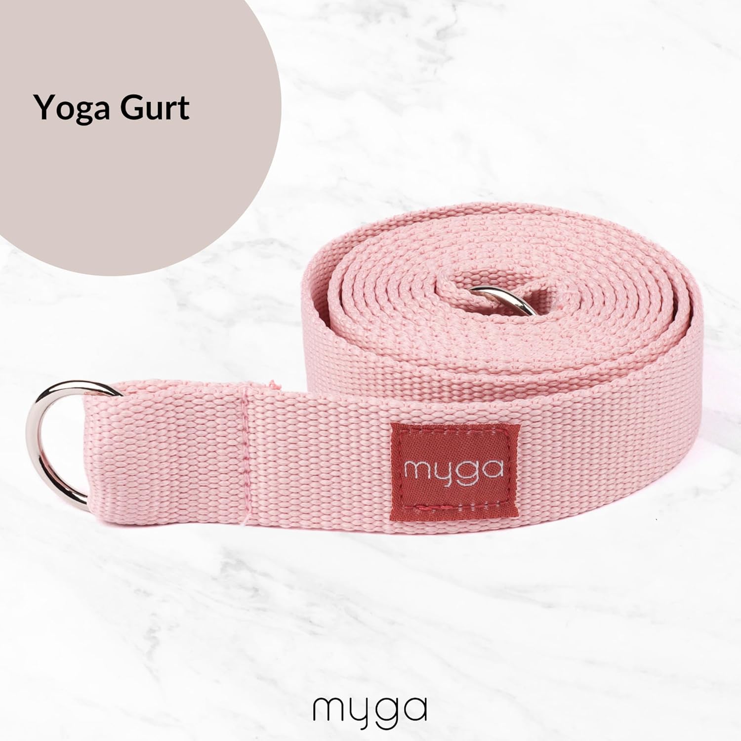 Myga Yoga Starter Kit, Komplettset mit Yogamatte, Yogablock & Gurt, rutschfest & unterstützend, ideal für Anfänger & Zuhause sowie auf Reisen, verschiedene Druckdesigns – Bild 5