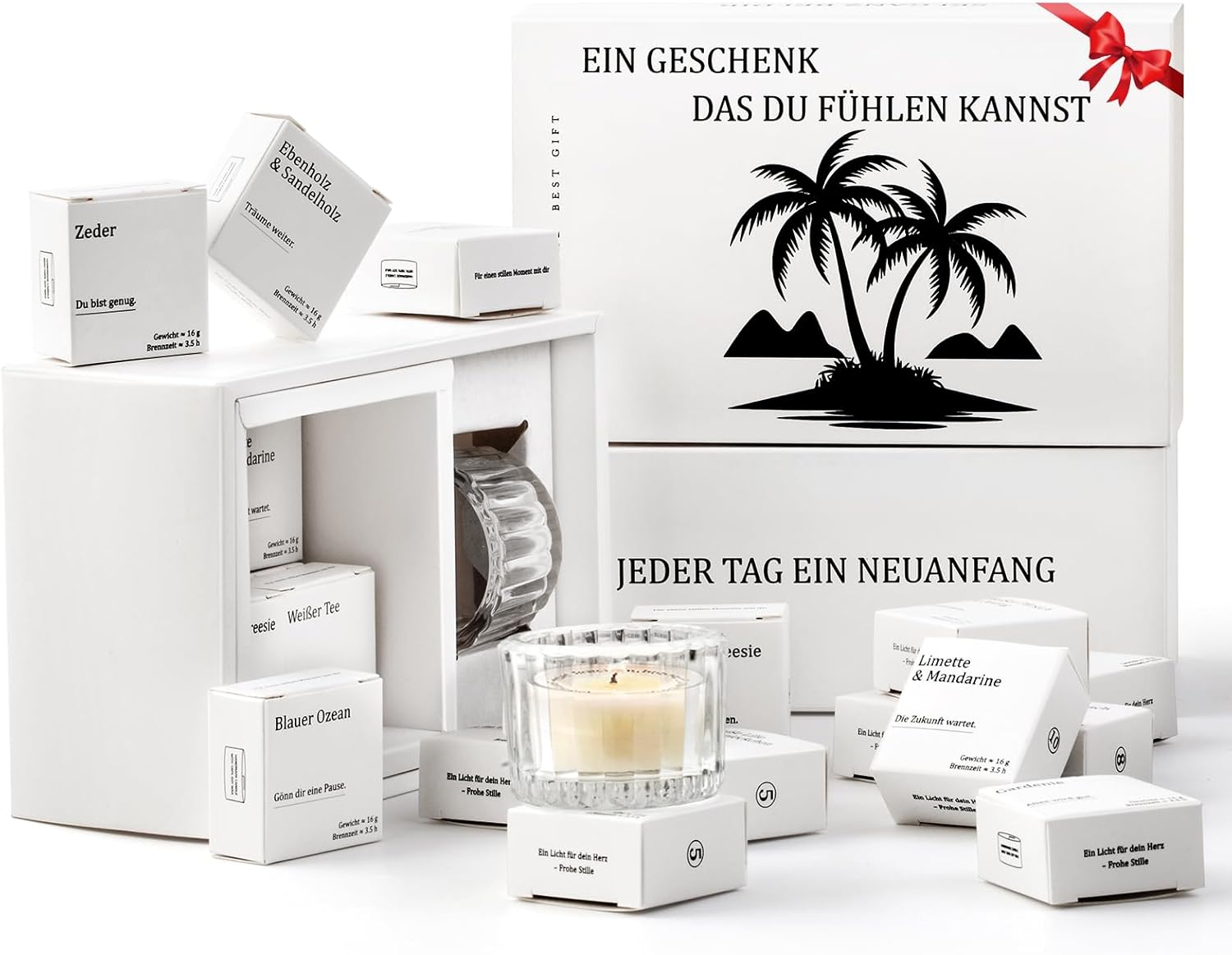 Geschenke für Frauen, Duftkerzen-Geschenkset, 12-teilig – versteckte Botschaft erscheint beim Brennen, Geburtstagsgeschenk für Frauen, Muttertagsgeschenke für Mama, Geschenk für die beste Freundin