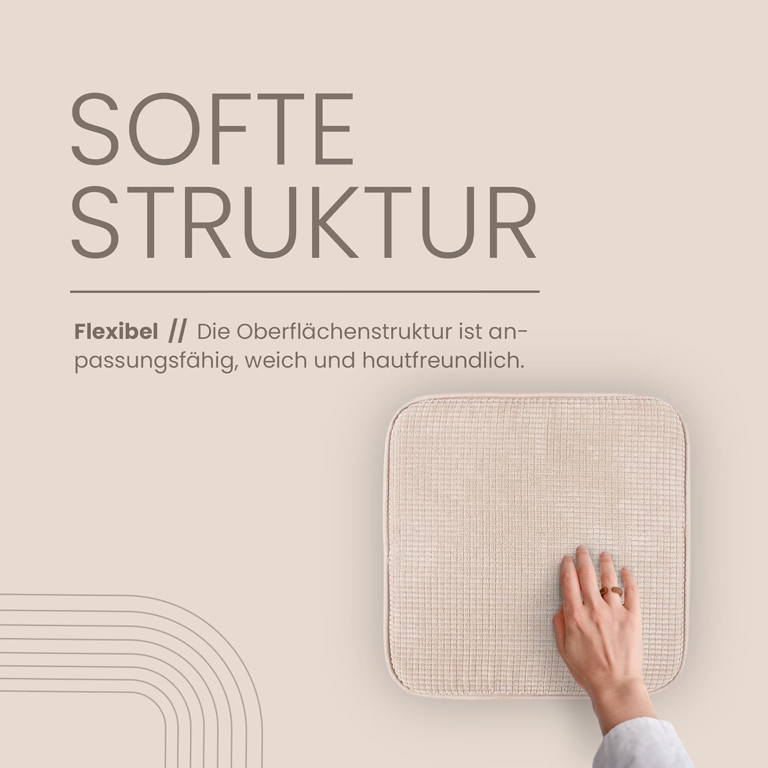 Bestlivings Sitzkissen (2 Stück), Stuhlkissen mit rutschfester Unterseite, 38 cm x 38 cm, Öko-Tex-zertifiziertes Sitzkissen, einfarbig, Stuhlkissen, Stuhlkissen – Bild 5