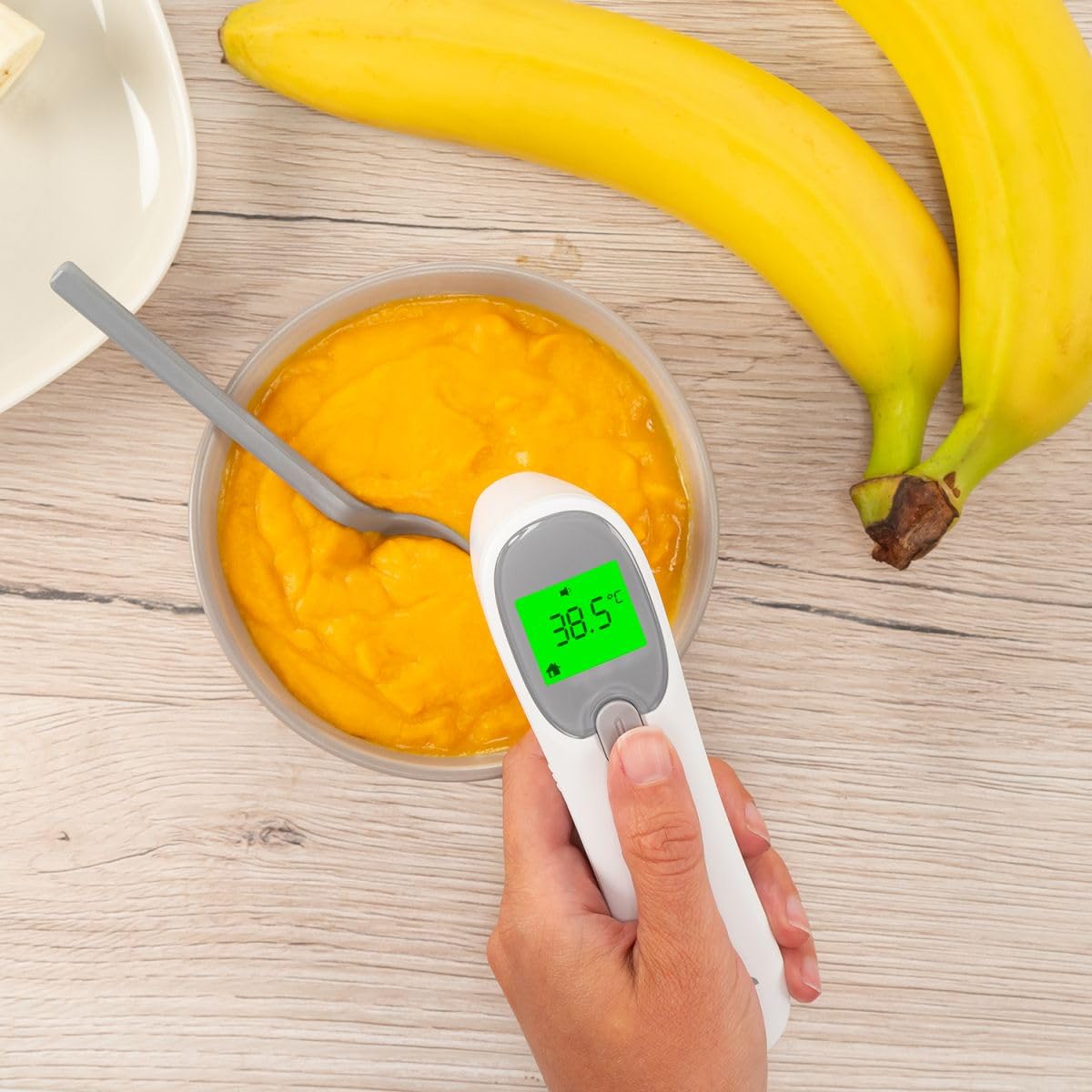 reer Color SkinTemp 3-in-1 kontaktloses Infrarot-Fieberthermometer zur genauen Messung an der Stirn, ideal für Babys und Kinder – Bild 4
