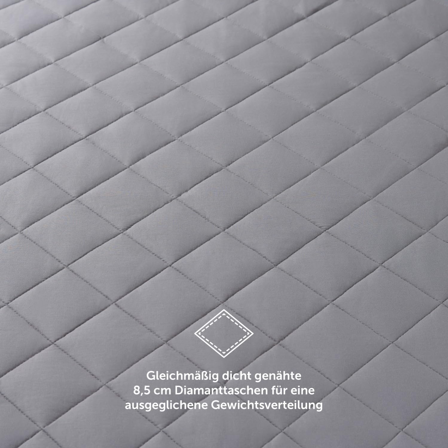 Blumtal Gewichtsdecke 135 x 200 cm – Entspannungsdecke mit Außenmaterial aus 100 % Baumwolle – Gewichtsdecke 6 kg – Therapiedecke mit Glasperlenfüllung/Schlafdecke – Anti-Stress-Gewichtsdecke – Bild 3