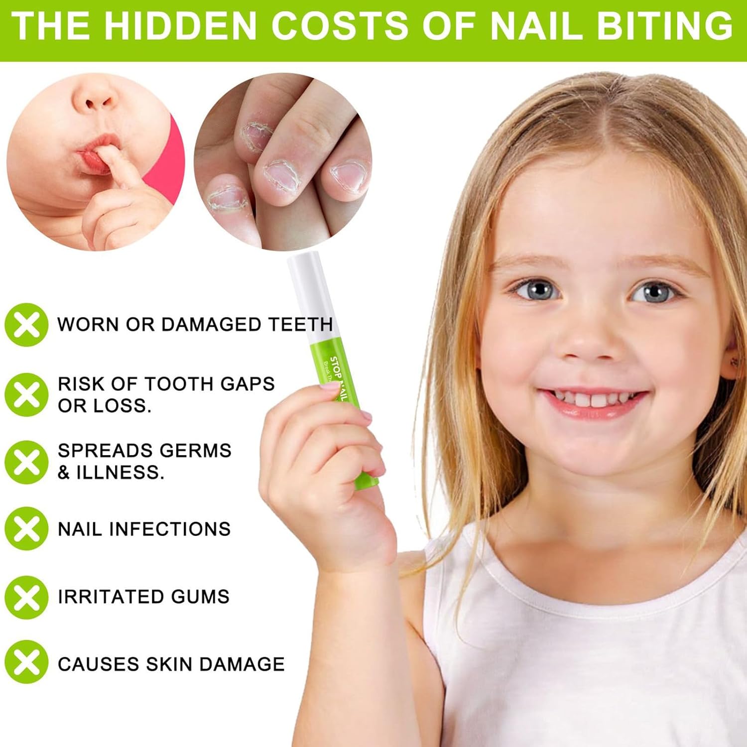 Stoppen Sie Nagelbeißen für Kinder, 7 ml, verhindert Fingernägel, Präventionsstift, natürliche Gesundheitsvorsorge, Saugengewohnheiten für Nägel, Fingernägel, Männer, Frauen, Erwachsene – Bild 8