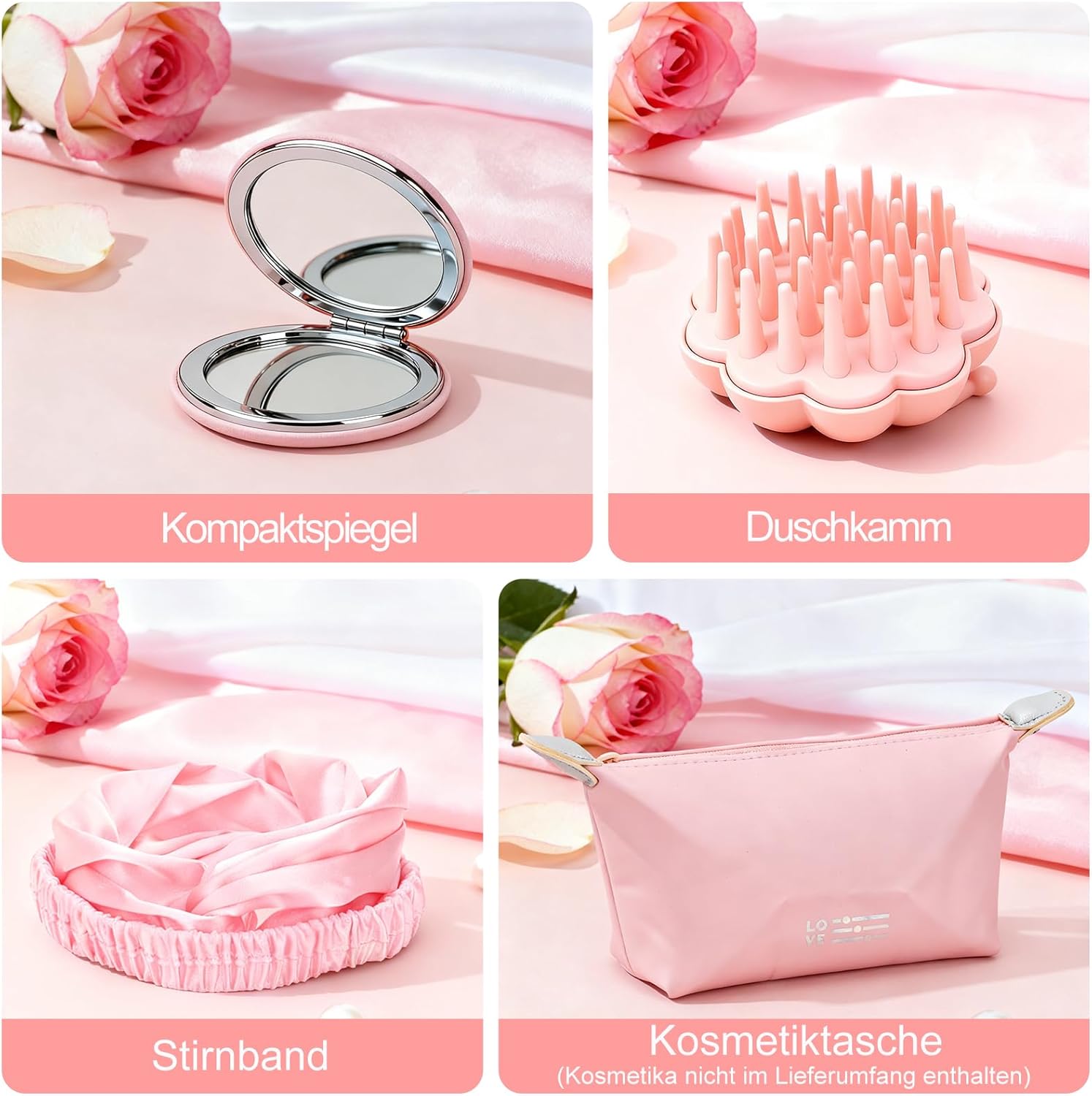 MOWETOO Geschenk für Frauen, Geburtstagsgeschenk für Damen mit Spa-Set mit Rosenduft – Geschenkset für Mutter, Schwester, Ehefrau, Freundin und Kollegen – Bild 4