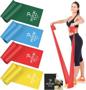 4er-Set Fitnessbänder mit 4 Widers...