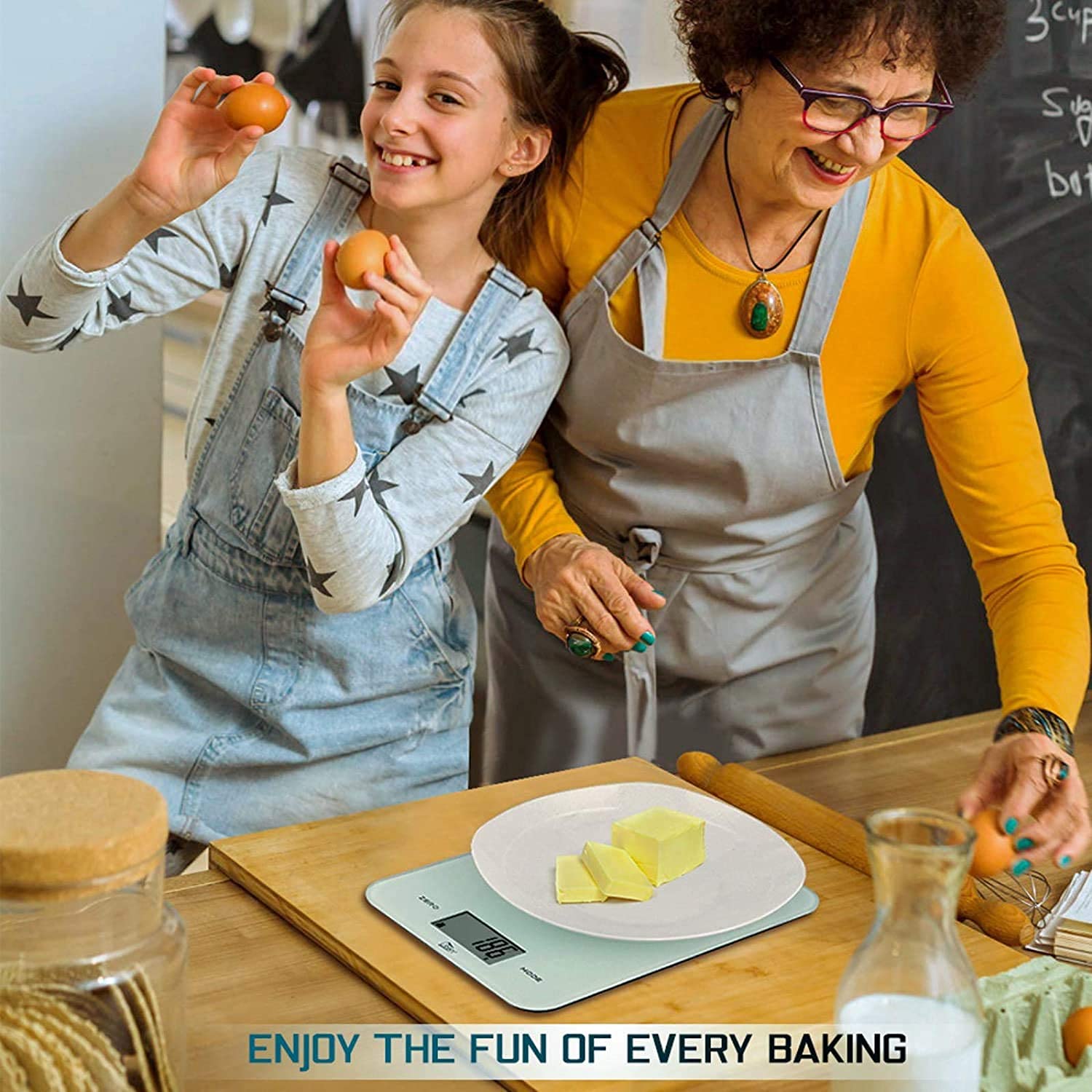 himaly Digitale Küchenwaage 10 kg, digitale Waage, Briefwaage mit Tara-Funktion, Sensor-Touch, großes LED-Display, automatische Abschaltung, elektronische Waage für Lebensmittel, Backen, Kochen – Bild 2