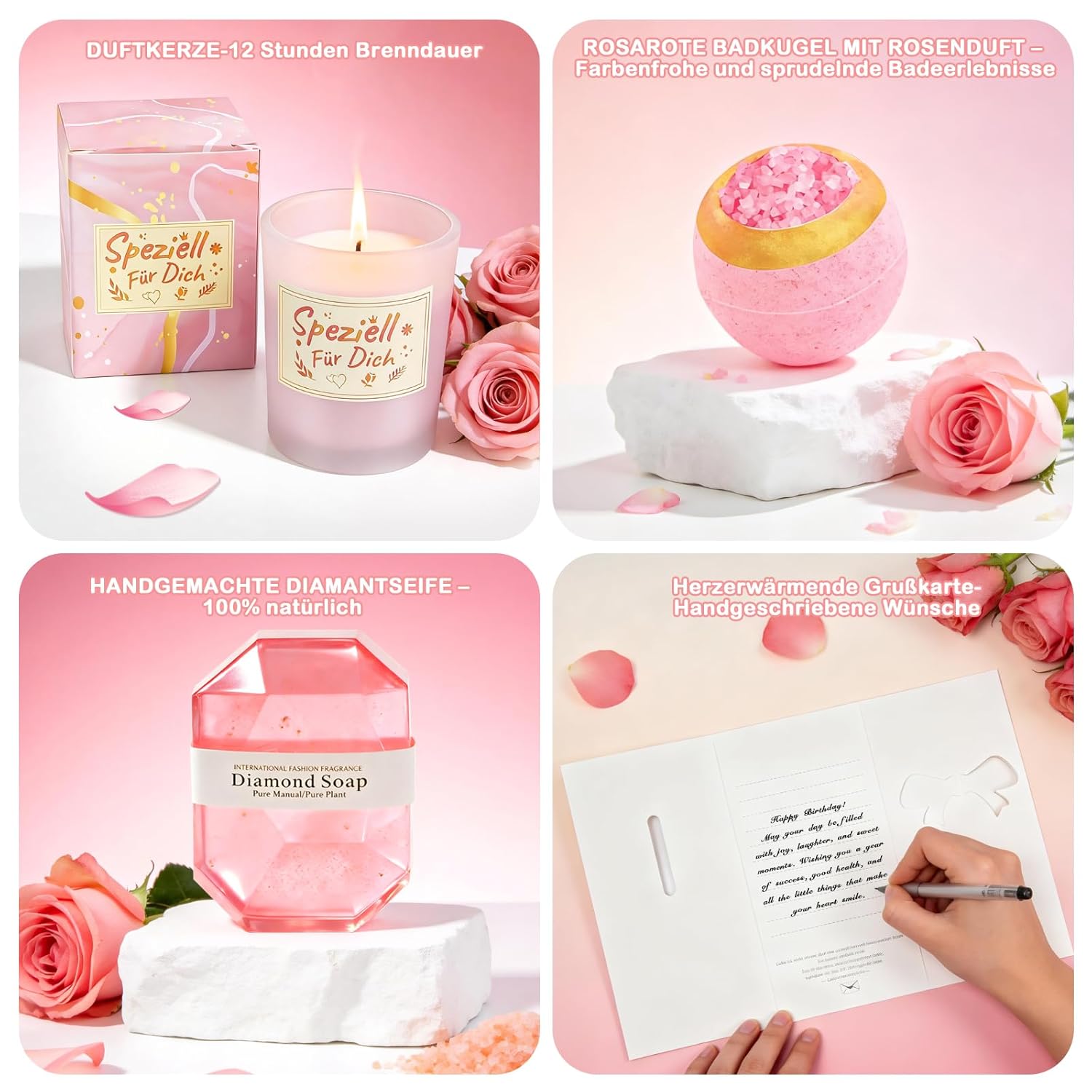 Geschenke für Frauen, Wellness-Geschenkset, Geburtstagsgeschenk für Frauen, Geschenk für Mutter, Geschenk für Freundin und beste Freundin, Entspannungs-Spa-Geschenkkorb – Bild 5