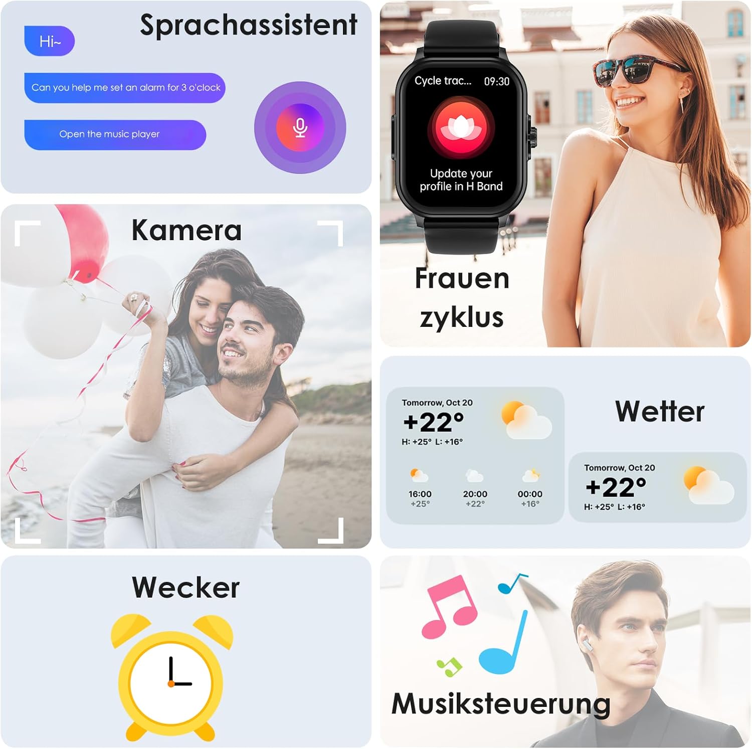 YYKY Smartwatch 2.1 Wasserablauf-Smartwatch mit SOS-Funktion – Bild 7