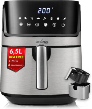 LEHMANN Heißluftfritteuse XL 6,5 l...