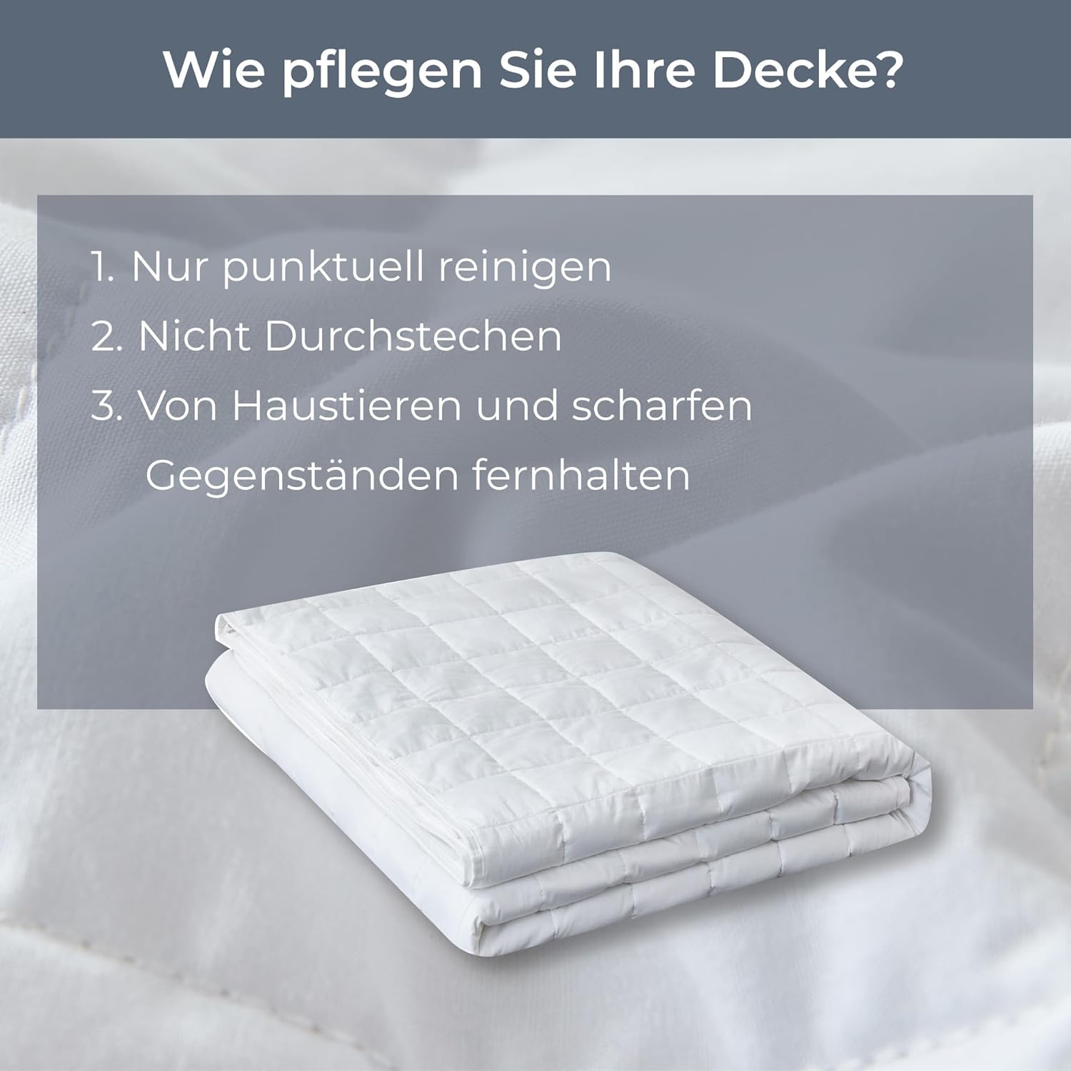 Grades of Comfort Gewichtsdecke 155 x 220 cm 7 kg, Anti-Stress-Therapiedecke aus 100 % Baumwolle, schwere Decke. Gewichtsdecke für Erwachsene kann den Schlaf verbessern und Stress abbauen – Bild 7