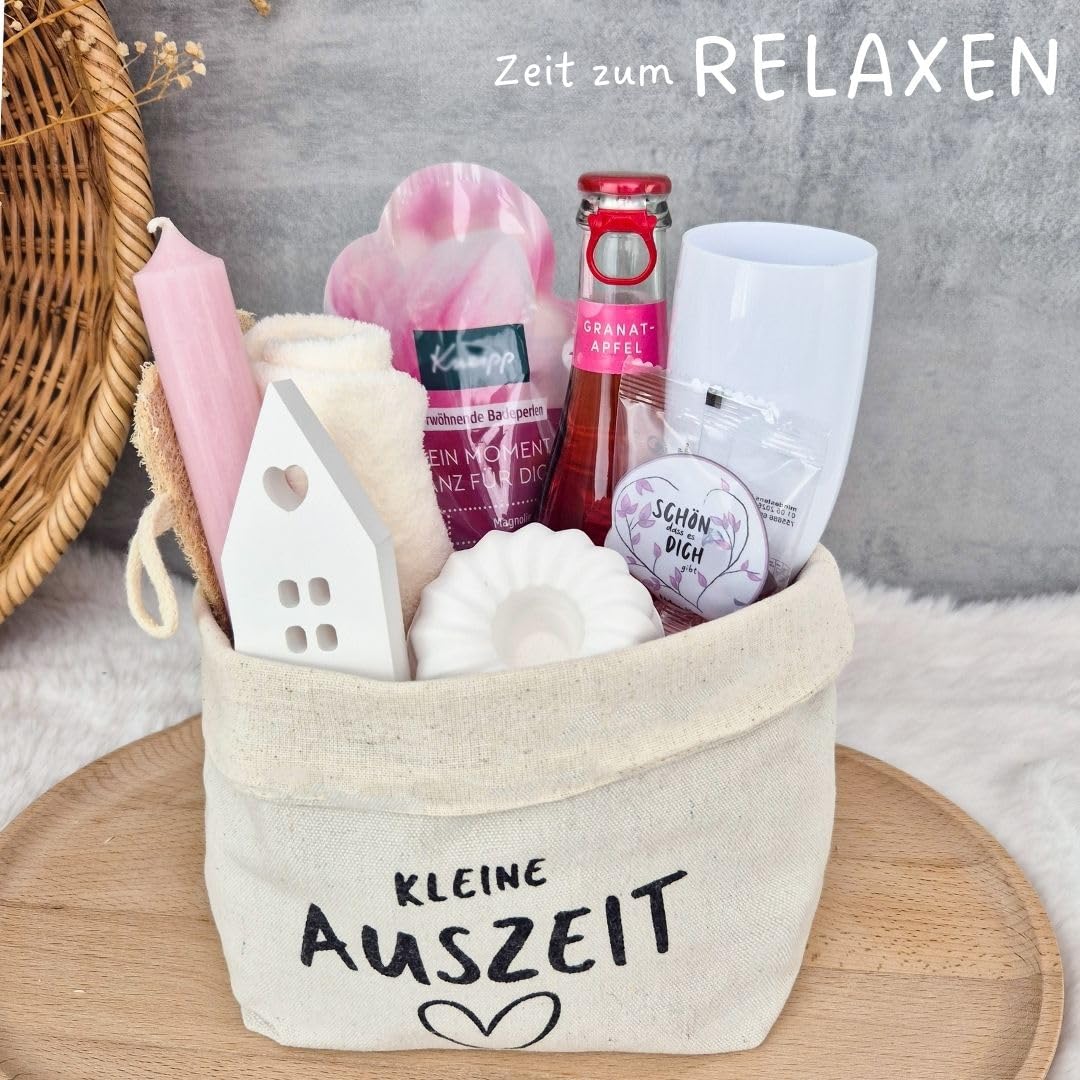 Wellness-Geschenkset für Frauen | Geschenkkorb Kleine Auszeit Geschenk Frau | Entspannungsgeschenk | Geschenke für Freundin | Geburtstagsgeschenk Frauen – Bild 6