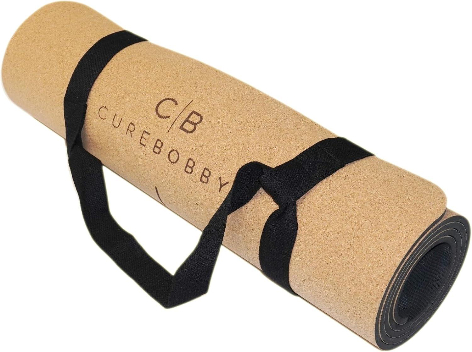 Yogamatte aus Kork & TPE – Rutschfeste Trainingsmatte mit Ausrichtungslinien – Nachhaltig, gelenkschonend & umweltfreundlich – inklusive Tragegurt – 183 × 61 × 0,7 cm – Bild 2