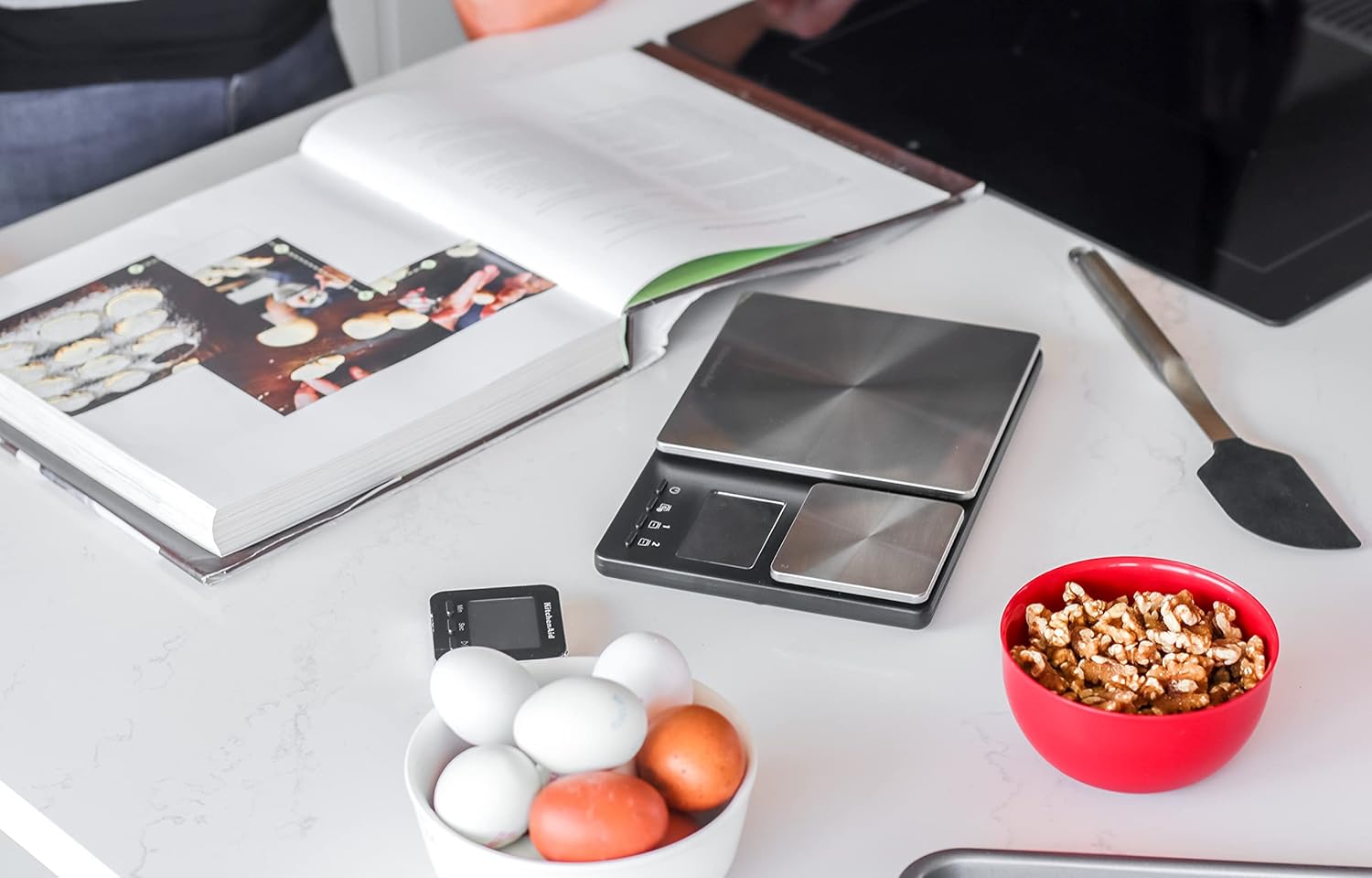 Digitale Lebensmittelwaage von KitchenAid mit zwei Plattformen, wiegt zwischen 5000 g und 500 g, schwarz, Einheitsgröße – Bild 5