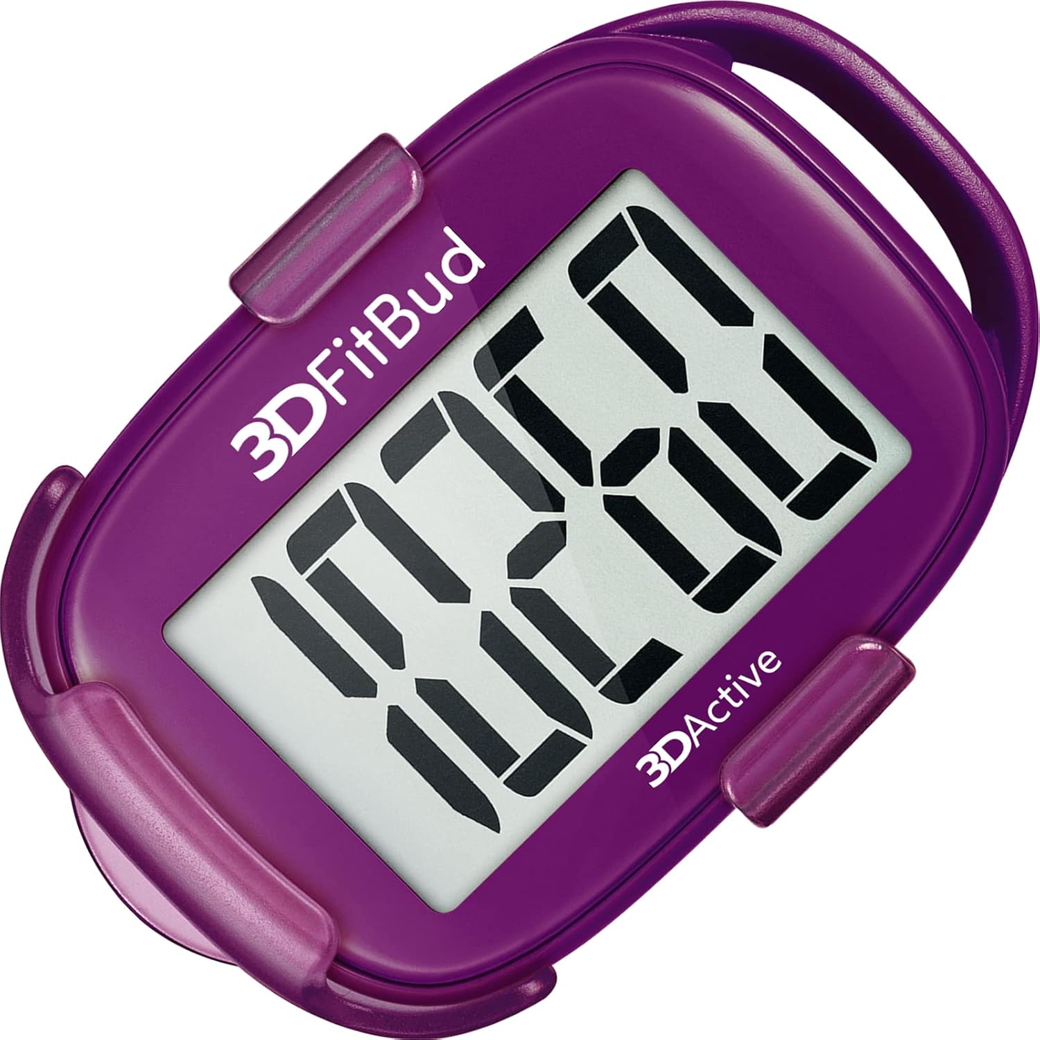 3DFitBud Easy Pedometer Walking 3D-Schrittzähler mit Clip und Trageband A420S