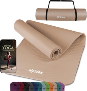 ALPIDEX Yogamatte 183 x 60 x 0,8 cm...