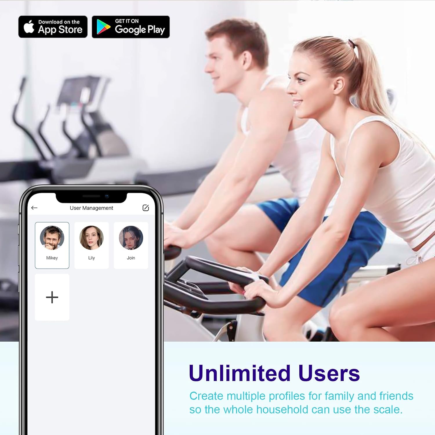 GRIFEMA Digitale Personenwaage mit Körperfett und Muskelmasse, Bluetooth-Körperfettwaage mit App, für BMI, Protein, Schwarz (Exklusiv bei Amazon) – Bild 7