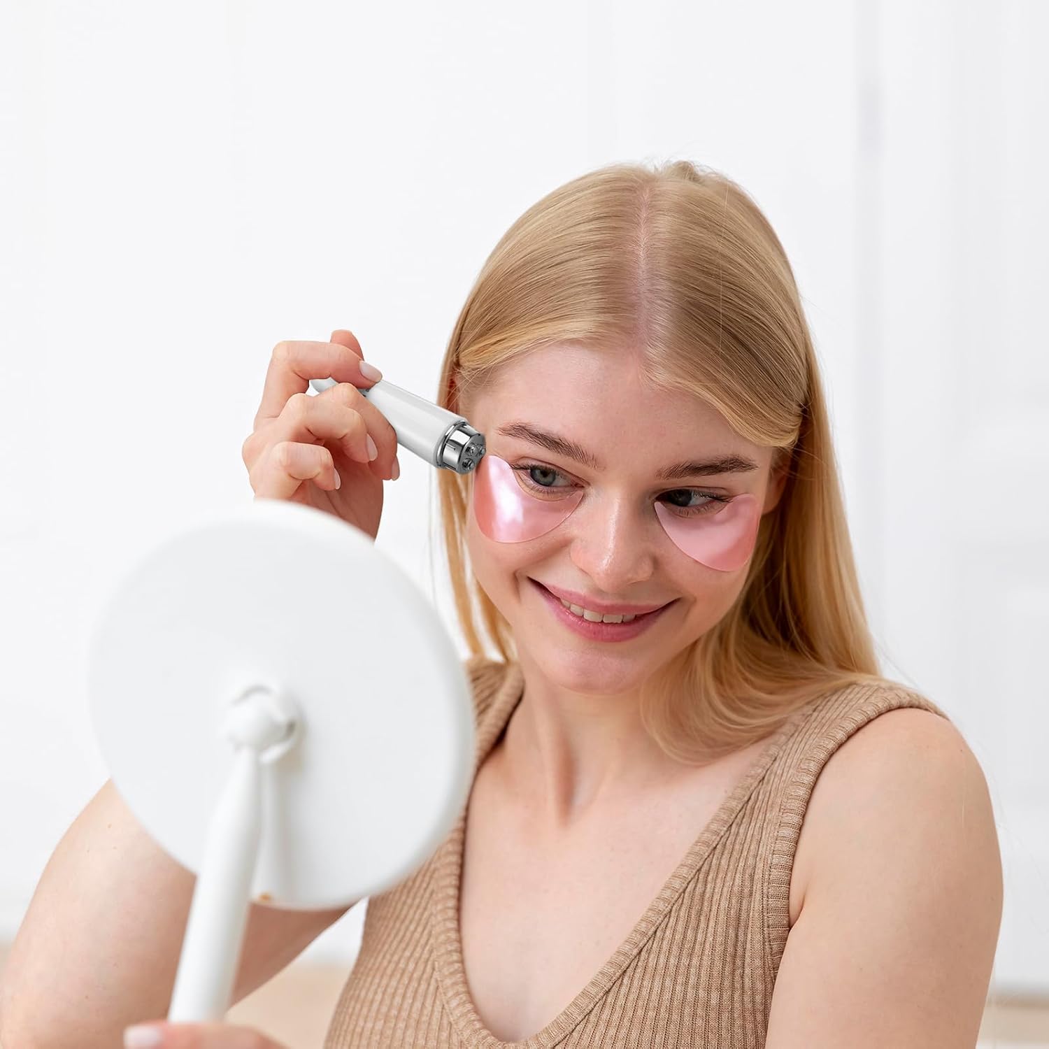 Ciieeo 4-in-1 elektrisches Gesichtsmassagegerät, Akupressur-Massagegerät, Mini-elektrische Akupressur zur Schmerzlinderung der Muskeln (weiß) – Bild 2